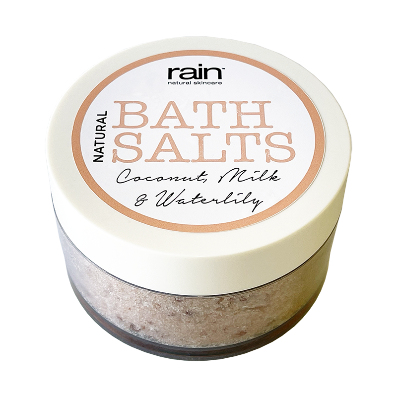 bath salts jar coconut, milk & waterlily