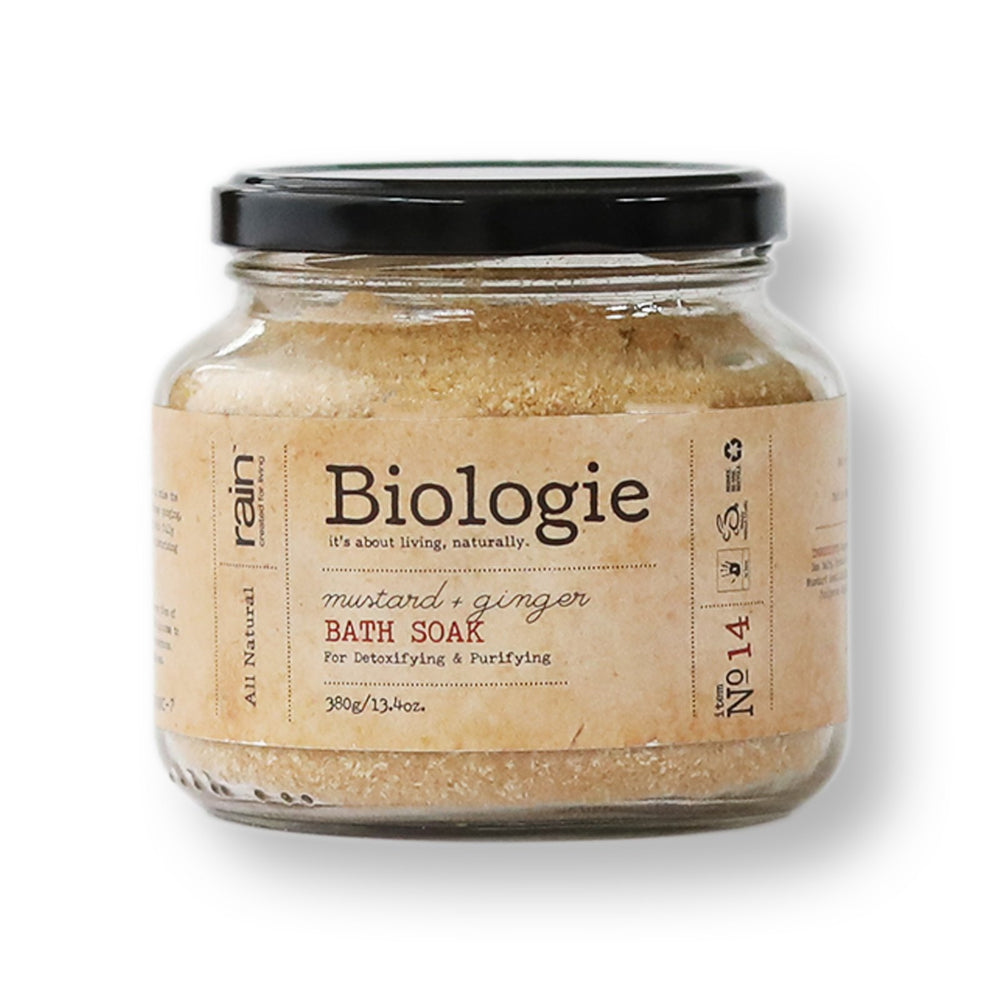 biologie purifying mustard & ginger bath soak