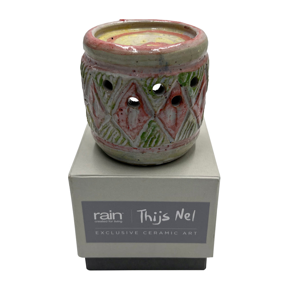 Pink Swirl Ceramic Oil Burner