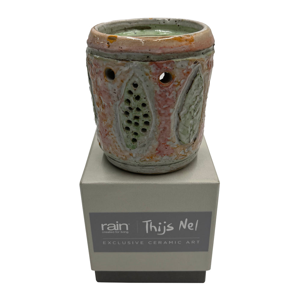 Green Swirl Ceramic Oil Burner